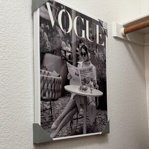 Vogue 24 long x 18 wide Monochrome Fashion Art